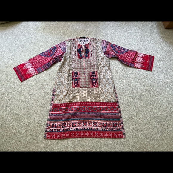 Limelight pret Pakistani shalwar kameez Eid party dress size Med beautiful lawn - Picture 7 of 8